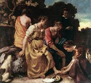 Jan Vermeer Diana and her Companions oil painting